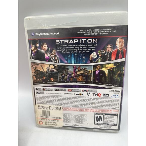 Saints Row: The Third (Sony PlayStation 3) PS3 COMPLETE CIB - Picture 2 of 6